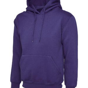 Ladies Deluxe Hooded Sweatshirt - Purple, XS