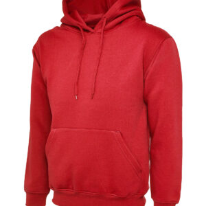 Ladies Deluxe Hooded Sweatshirt - Red, S