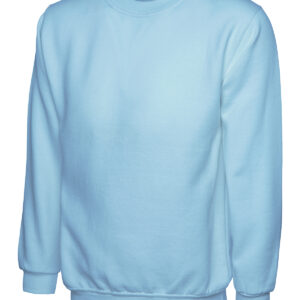 Ladies Deluxe Crew Neck Sweatshirt - Sky, XS