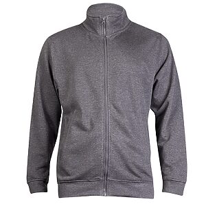 Deluxe Unisex Sweat Jacket - Charcoal, XS