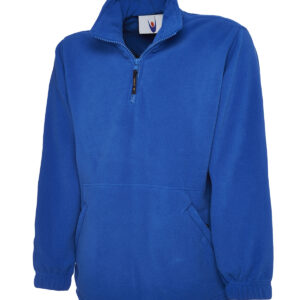 Classic 1/4 Zip Fleece Jacket - Royal, XS