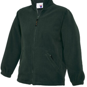 Childrens Classic Full Zip Fleece Jacket - Bottle* Green, 2 Yrs