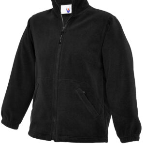 Childrens Classic Full Zip Fleece Jacket - Black, 2 Yrs