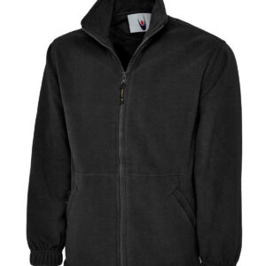 Classic Full Zip Fleece Jacket - Black, XS