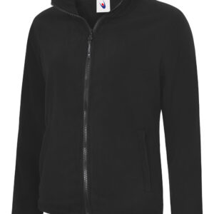 Ladies Classic Full Zip Fleece Jacket - Black, XS