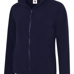 Ladies Classic Full Zip Fleece Jacket - Navy, XS