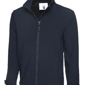 Deluxe Full Zip Soft Shell Jacket - Navy, XS