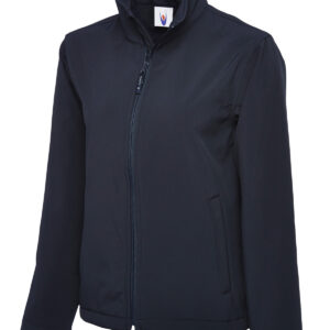 Classic Full Zip Soft Shell Jacket - Navy, XS
