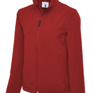 Classic Full Zip Soft Shell Jacket - Red, XS