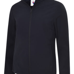 Ladies Classic Full Zip Soft Shell Jacket - Navy, XS