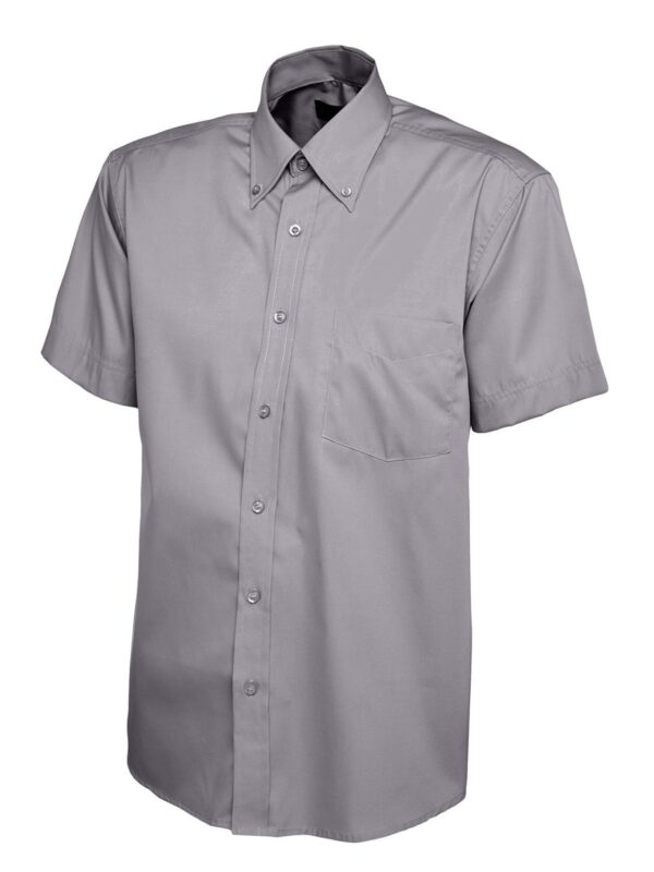 Mens Pinpoint Oxford Half Sleeve Shirt - Image 2