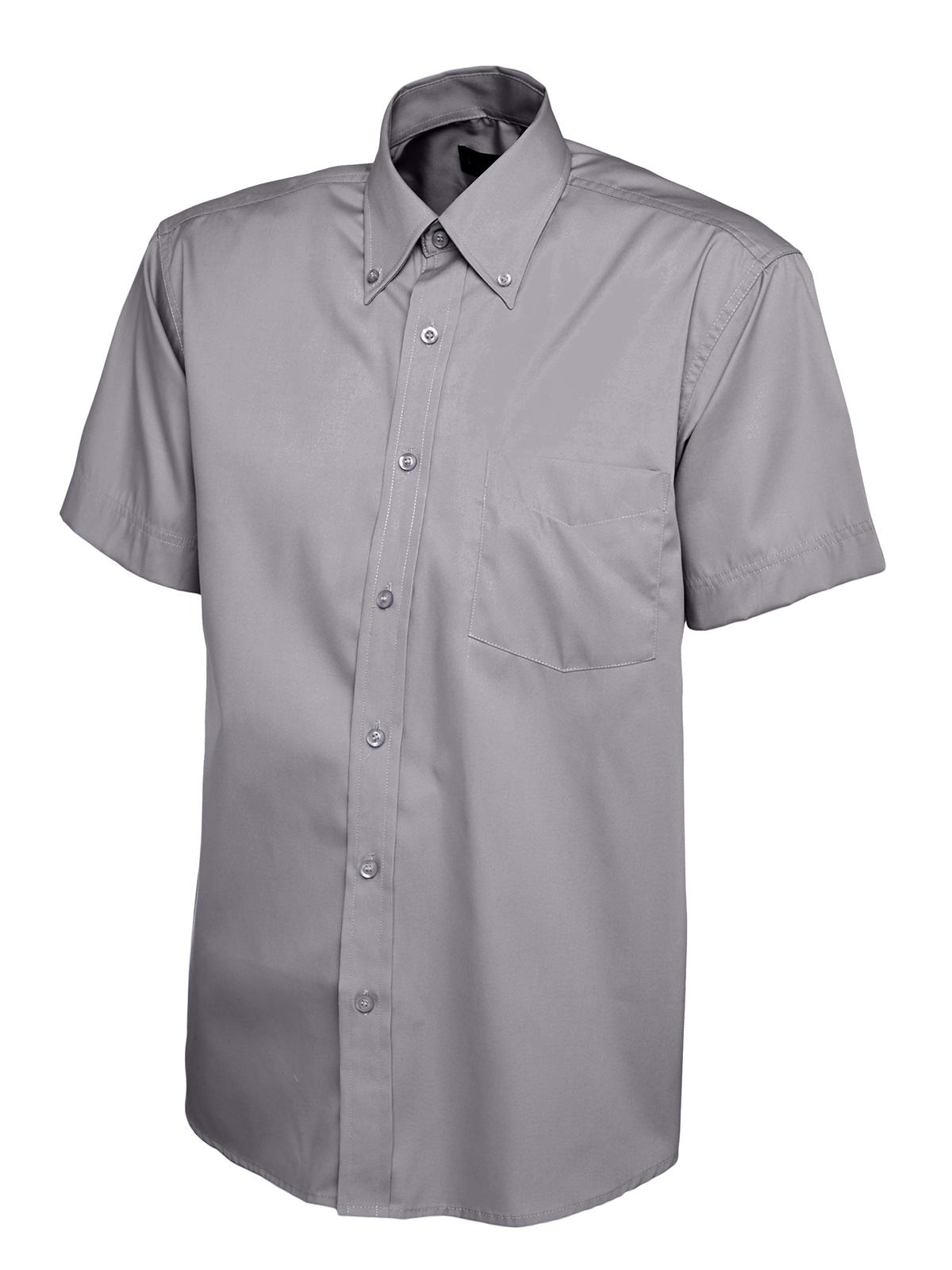 Mens Pinpoint Oxford Half Sleeve Shirt - Image 2