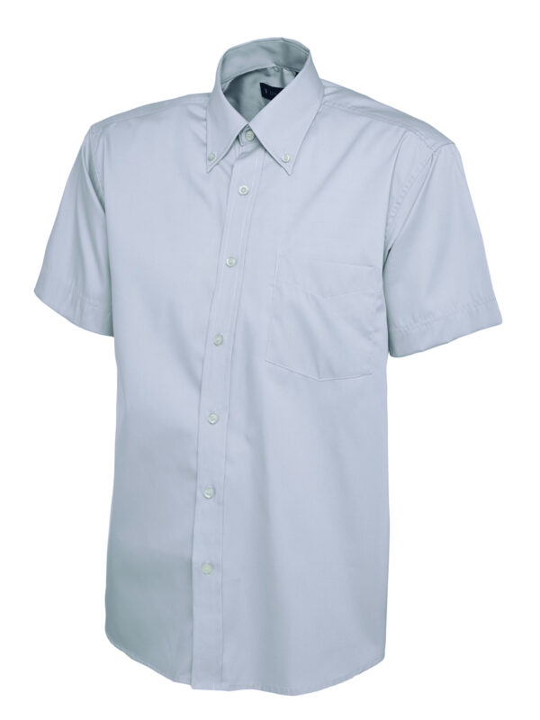 Mens Pinpoint Oxford Half Sleeve Shirt - Image 8