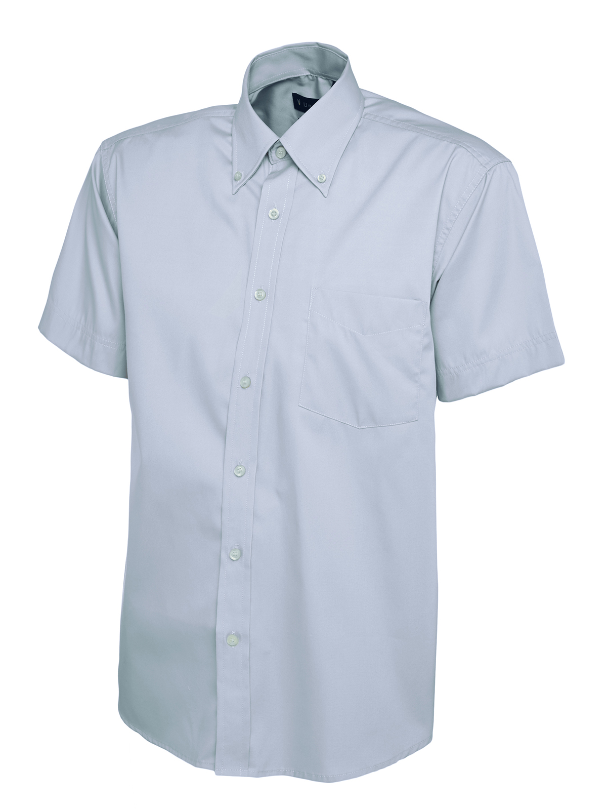 Mens Pinpoint Oxford Half Sleeve Shirt - Image 8