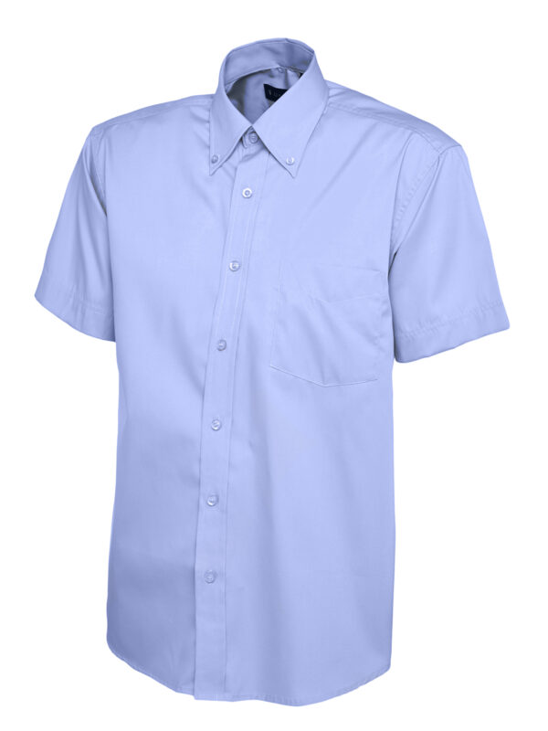 Mens Pinpoint Oxford Half Sleeve Shirt - Image 14