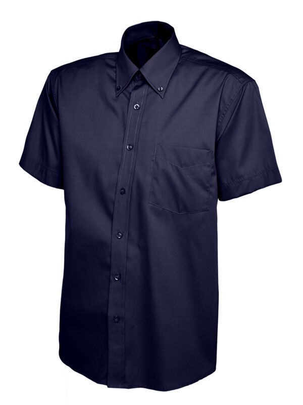 Mens Pinpoint Oxford Half Sleeve Shirt - Image 20