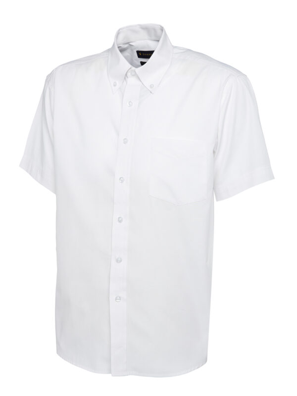 Mens Pinpoint Oxford Half Sleeve Shirt - Image 28