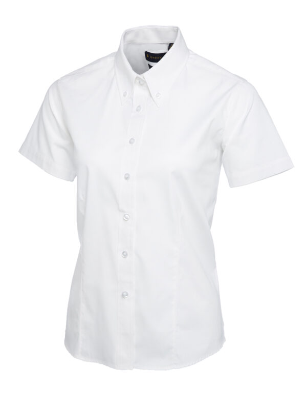Ladies Pinpoint Oxford Half Sleeve Shirt - Image 47