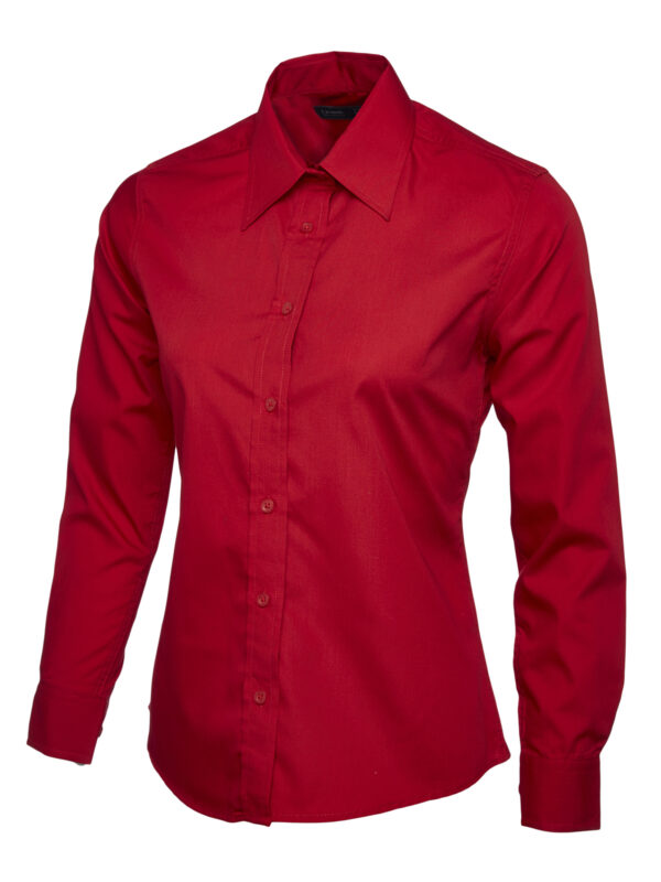 Ladies Poplin Full Sleeve Shirt - Image 65