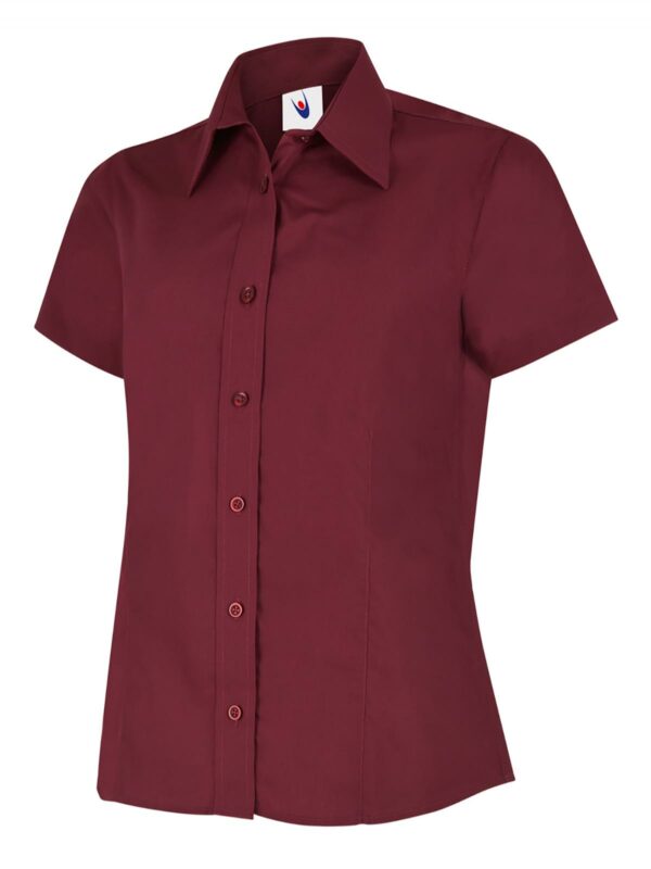 Ladies Poplin Half Sleeve Shirt - Image 2