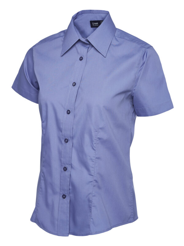 Ladies Poplin Half Sleeve Shirt - Image 22