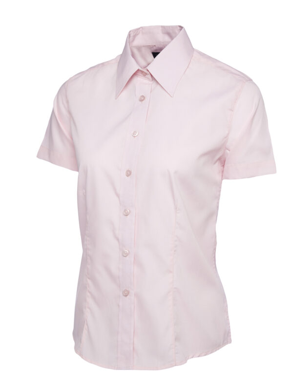 Ladies Poplin Half Sleeve Shirt - Image 40