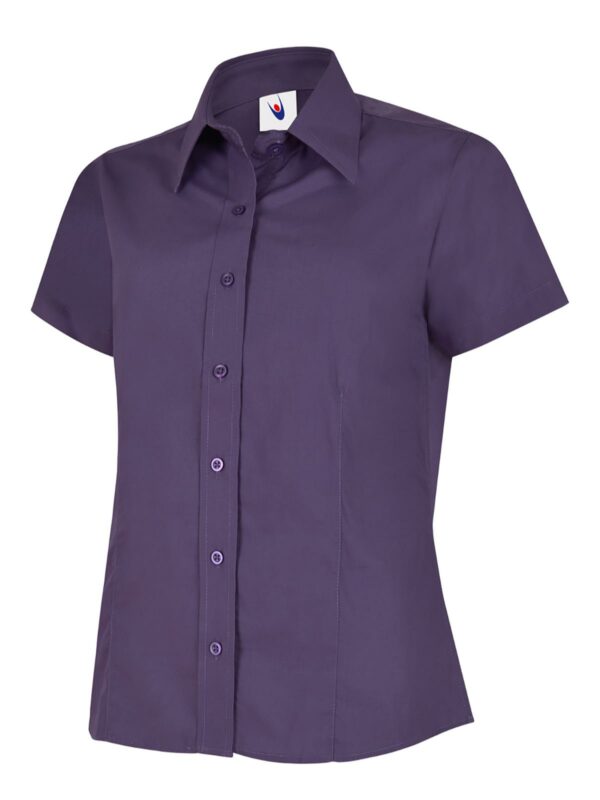 Ladies Poplin Half Sleeve Shirt - Image 48