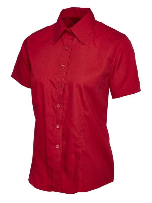 Ladies Poplin Half Sleeve Shirt - Image 56