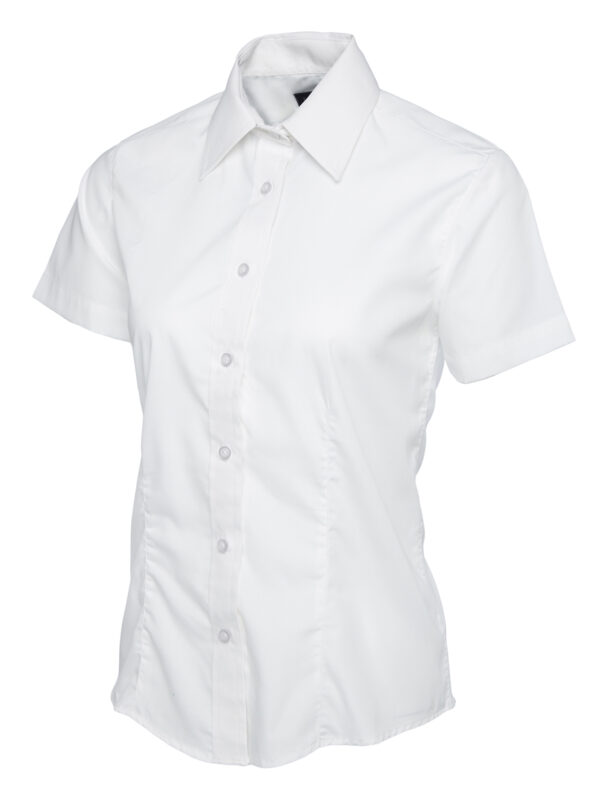 Ladies Poplin Half Sleeve Shirt - Image 63
