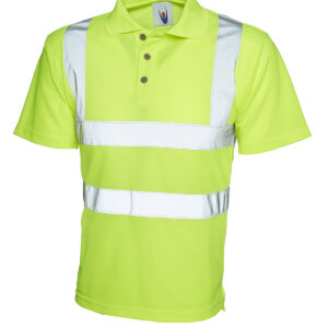 Hi Vis Polo Shirt - Yellow, S