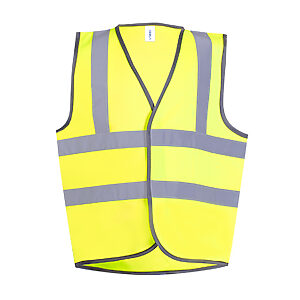Childrens Hi Vis Waist Coat - Yellow, 4/6 Yrs
