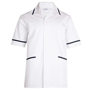 Mens Heavyweight Tunic - White, XS