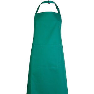 Bib Apron with Pocket - Bottle* Green, ONE