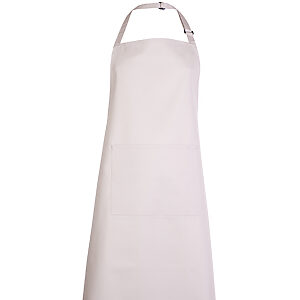 Bib Apron with Pocket - Natural, ONE