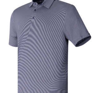 UA playoff 3.0 stripe polo LB – microstripe - Midnight Navy/Downpour Grey/Black, S