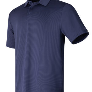 UA playoff 3.0 stripe polo LB – microstripe - Midnight Navy/White/Midnight Navy, S