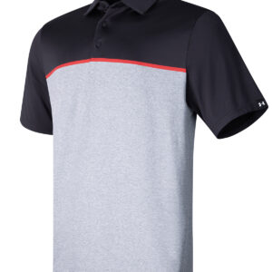 UA playoff 3.0 stripe polo LB – edge lit - Black/Red Black, S