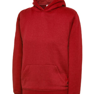 The UX Children’s Hooded Sweatshirt - Red, 3/4 Yrs