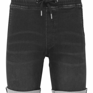 Men’s denim drawstring shorts - Black, S