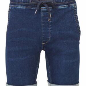 Men’s denim drawstring shorts - Blue, S