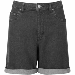 Women’s denim shorts - Black Denim, XS