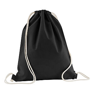Organic cotton InCo. gym sac - Black, One size