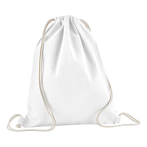 Organic cotton InCo. gym sac - White, One size