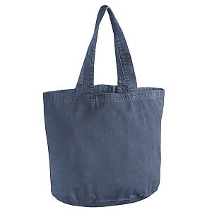 Garment-dyed shopper - Vintage Denim, One size
