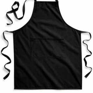 Fairtrade cotton adult craft apron - Black, One size