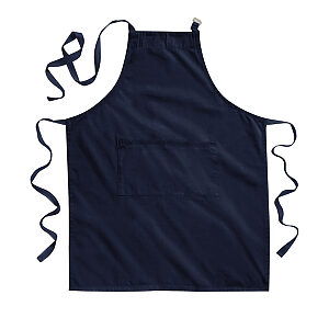 Fairtrade cotton adult craft apron - French Navy, One size
