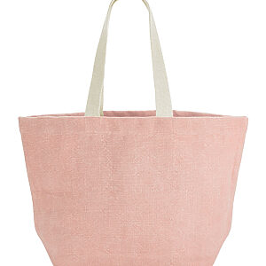 Soft washed jute beach bag - Blossom, One size