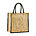 Natural starched jute mini gift bag