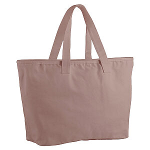 Oversized heavy duty canvas tote bag - Rose, One size