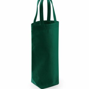 Fairtrade cotton bottle bag - Bottle* Green, One size